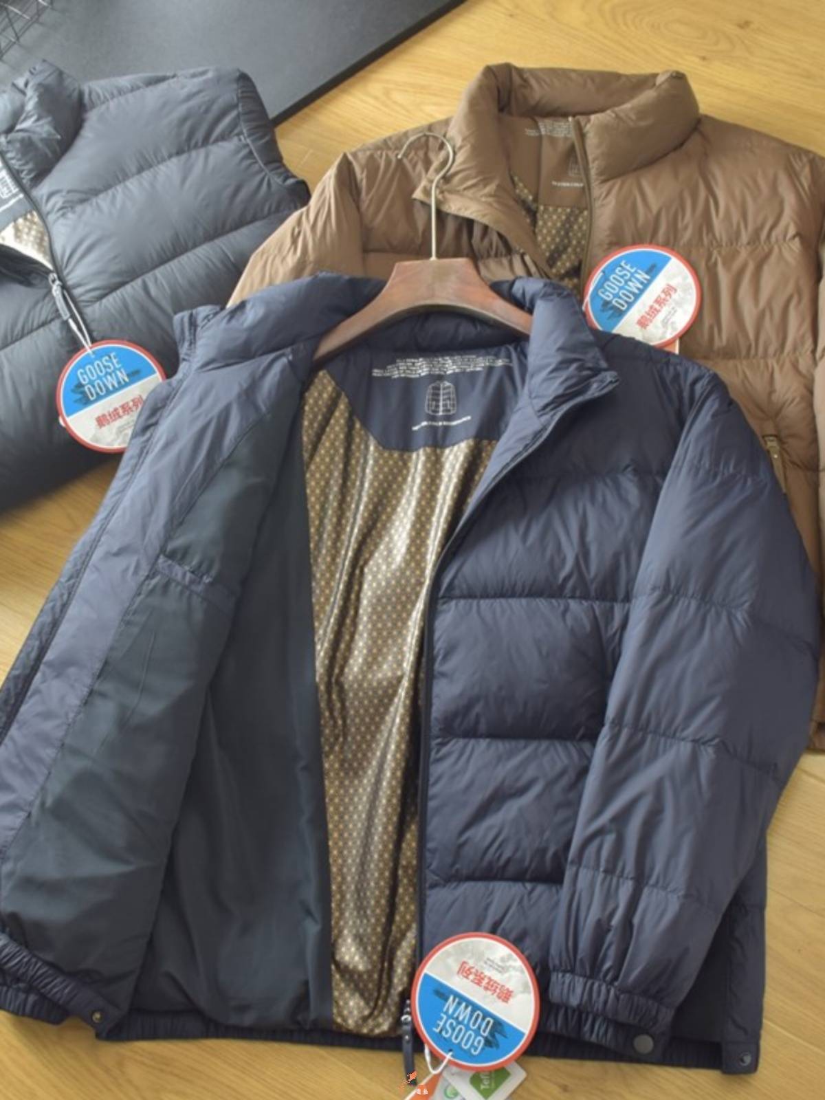 90 goose pill graphene down jacket standing collar thickened jacket