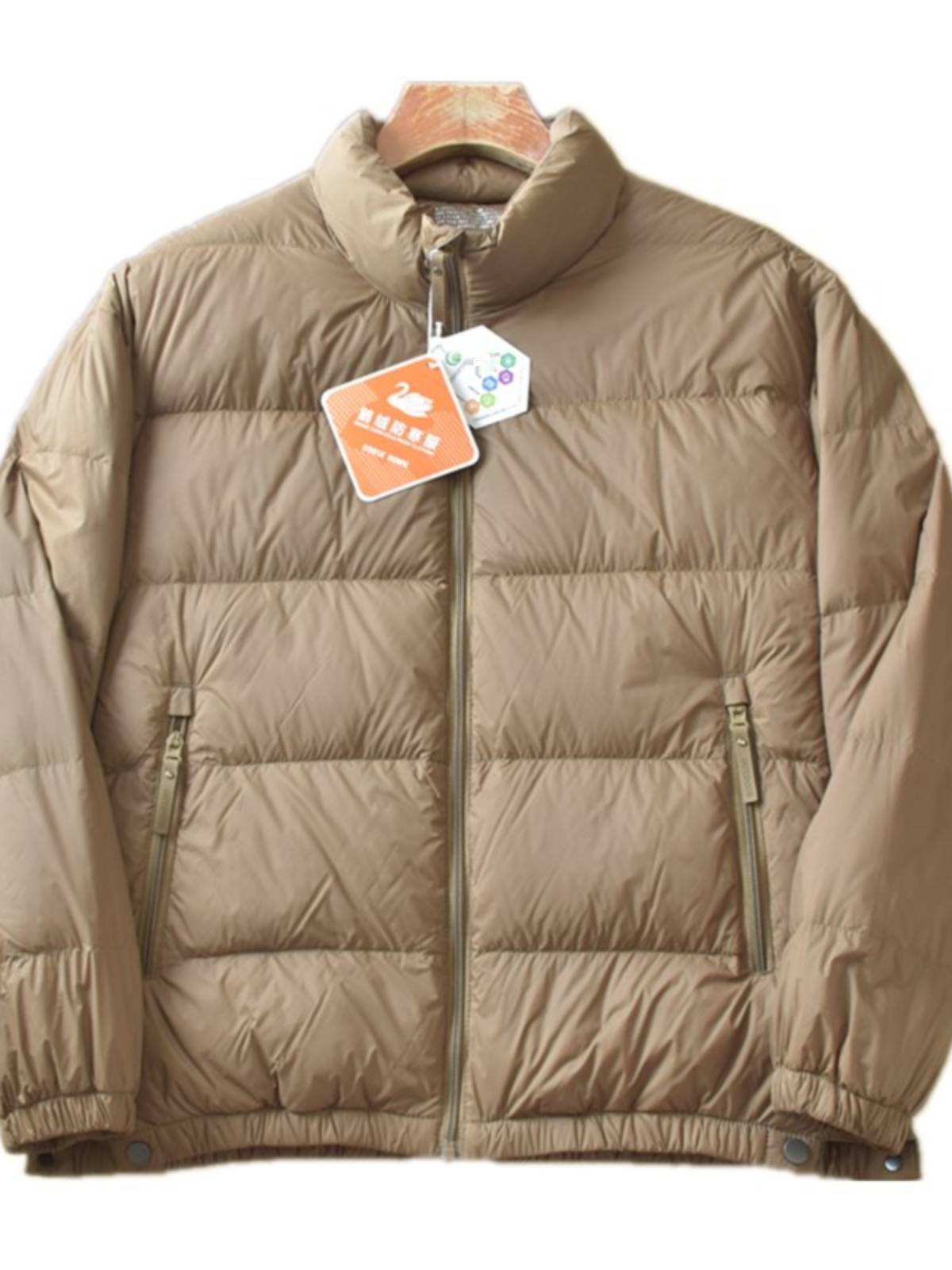 90 goose pill graphene down jacket standing collar thickened jacket