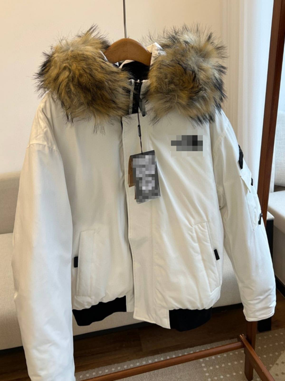 Parker worker dressing jacket connecting black khaki short down jacket