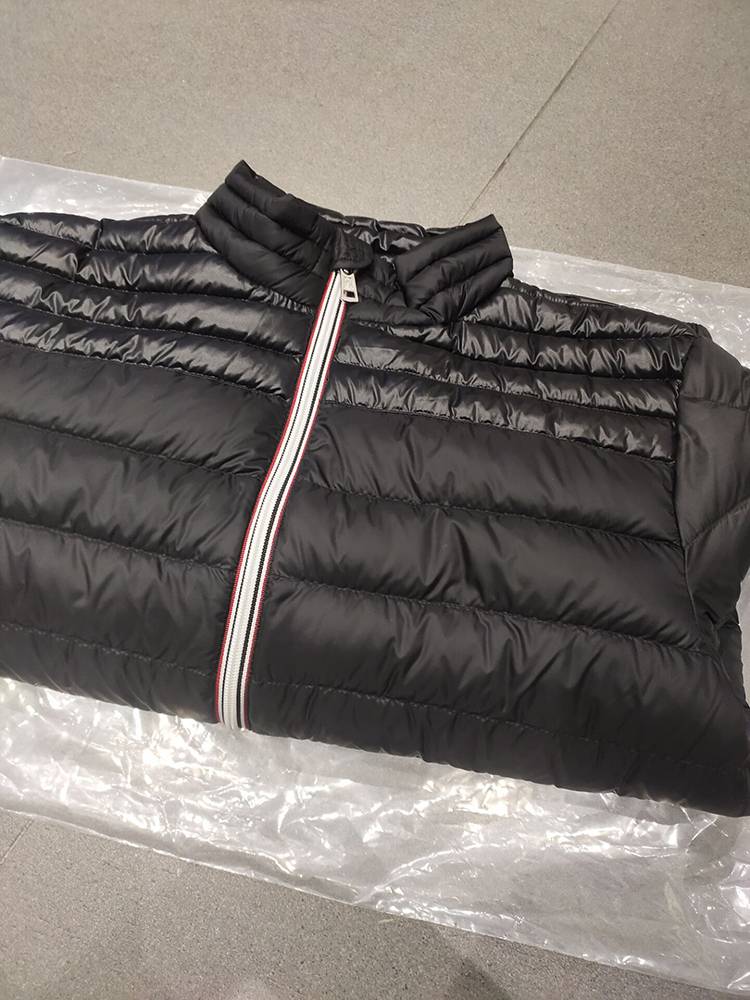 Standing down jacket without running down light down