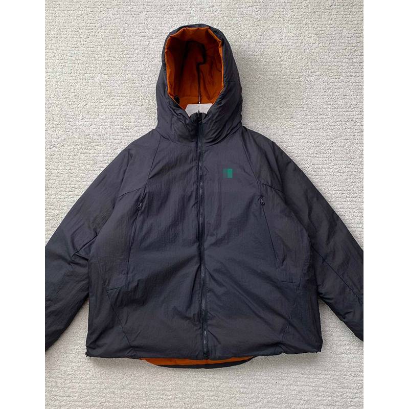 Down jacket female 23 Winter new urban sports lightweight goose velvet anti -splash orange orange wear on both sides