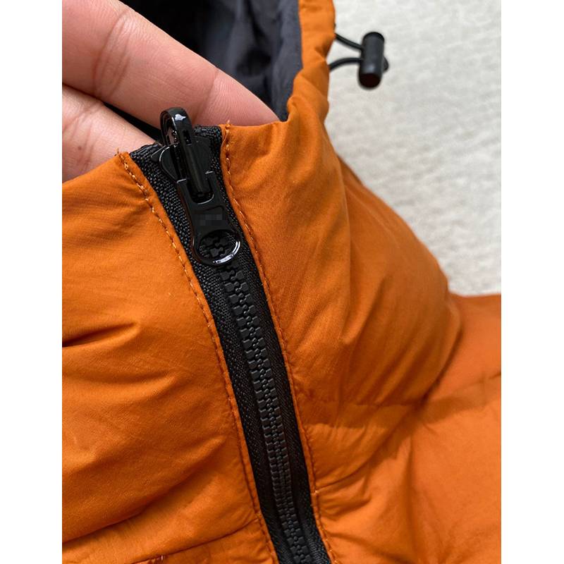 Down jacket female 23 Winter new urban sports lightweight goose velvet anti -splash orange orange wear on both sides