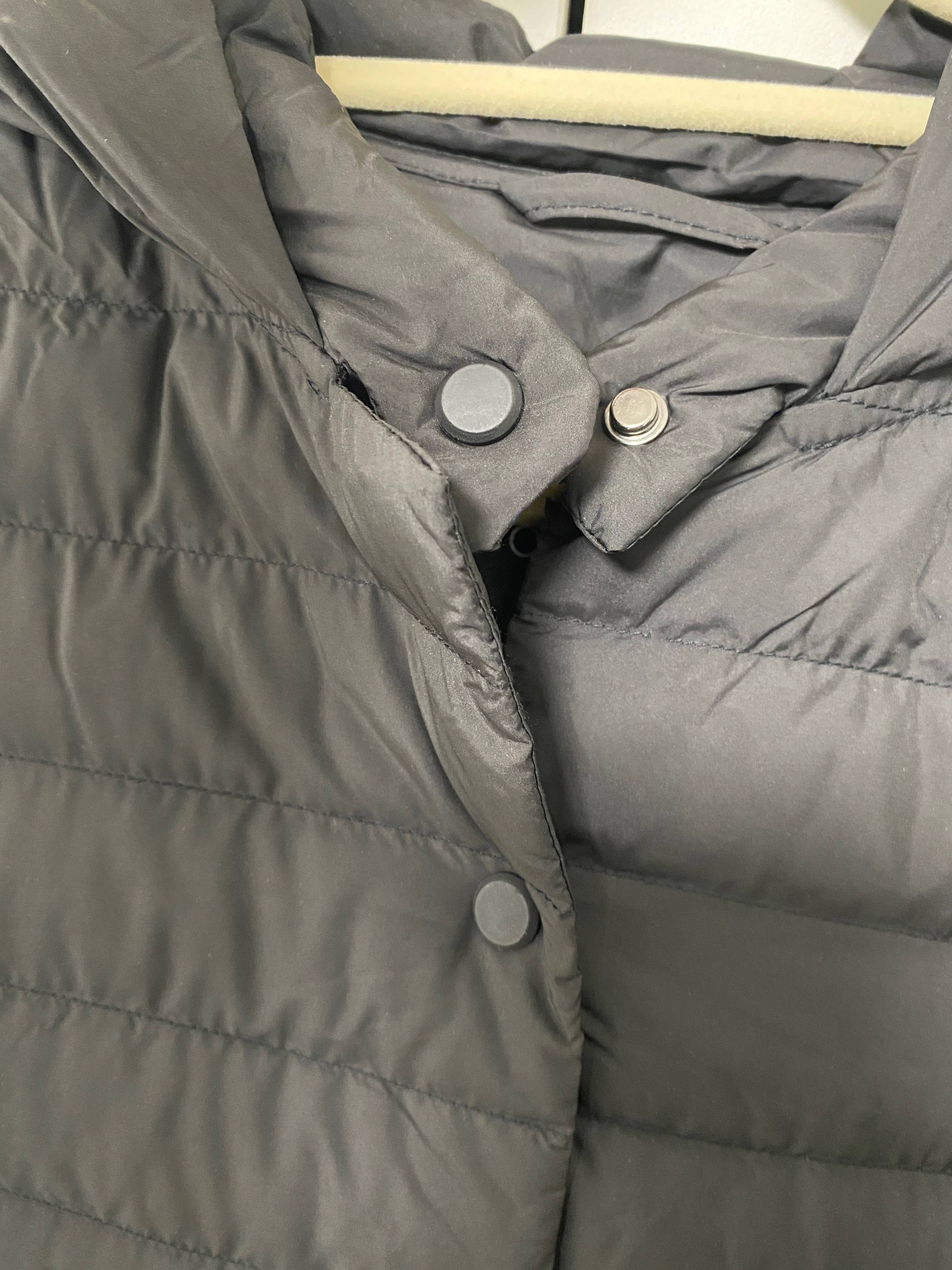 The original single of Ai Mu 90 white duck down duck down autumn and winter light -thin hooded mid -length lightweight down jacket jacket