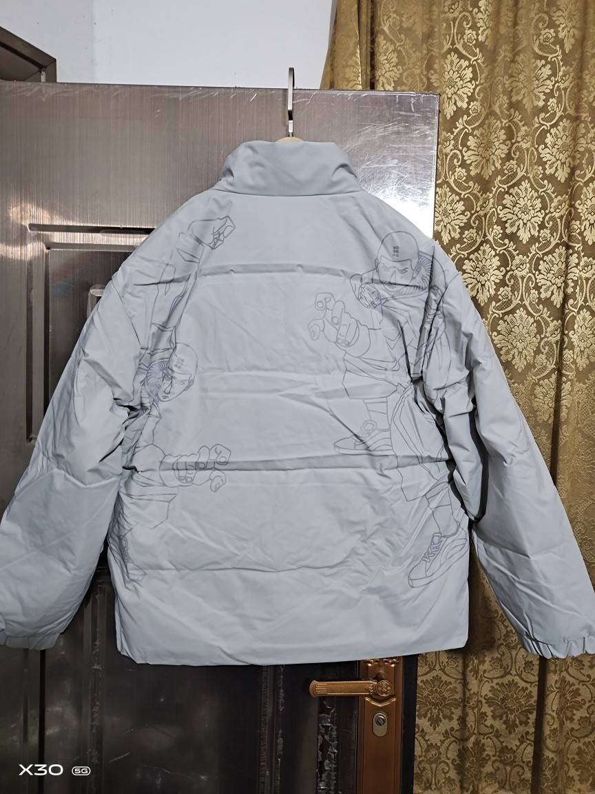 Mori family, men's kung fu co -branded loose down jacket