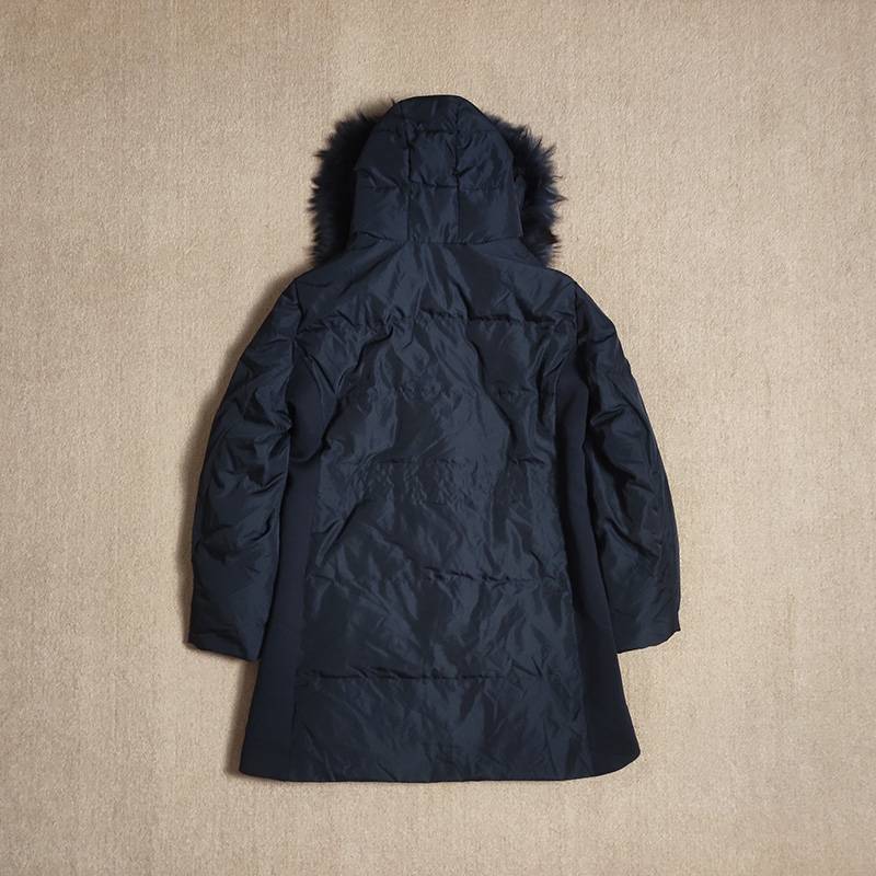 Pzrww001 Single Single Single Pinkin Cotton Loose Panto Black Middle Deep down jacket