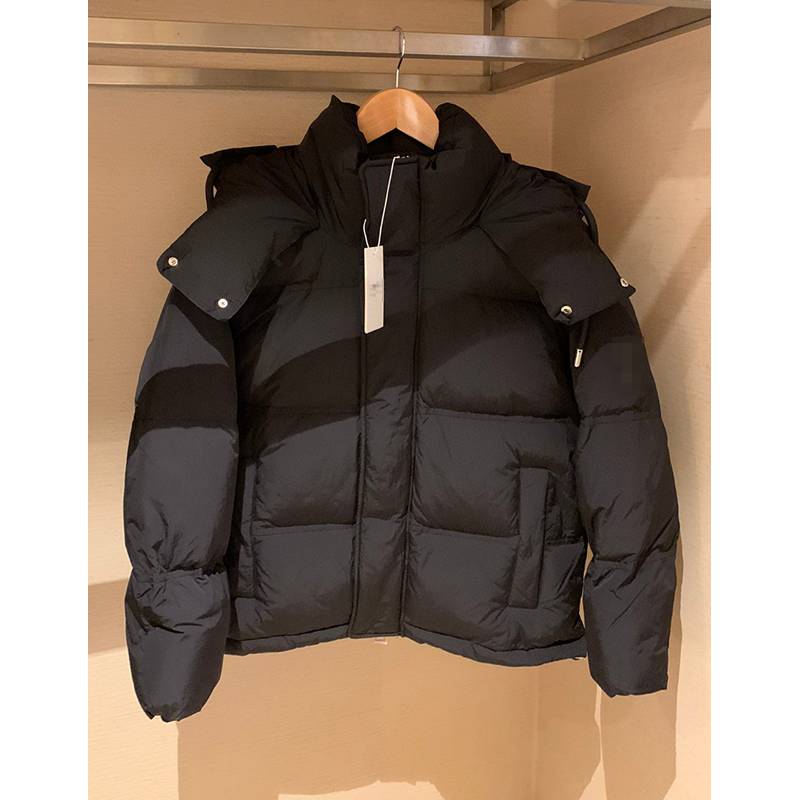 New solid color love connecting pumping rope men's same down jacket couple bun jacket jacket