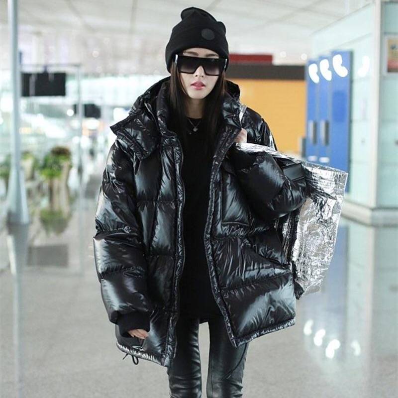 Zhang Tianai thick couple down jacket casual