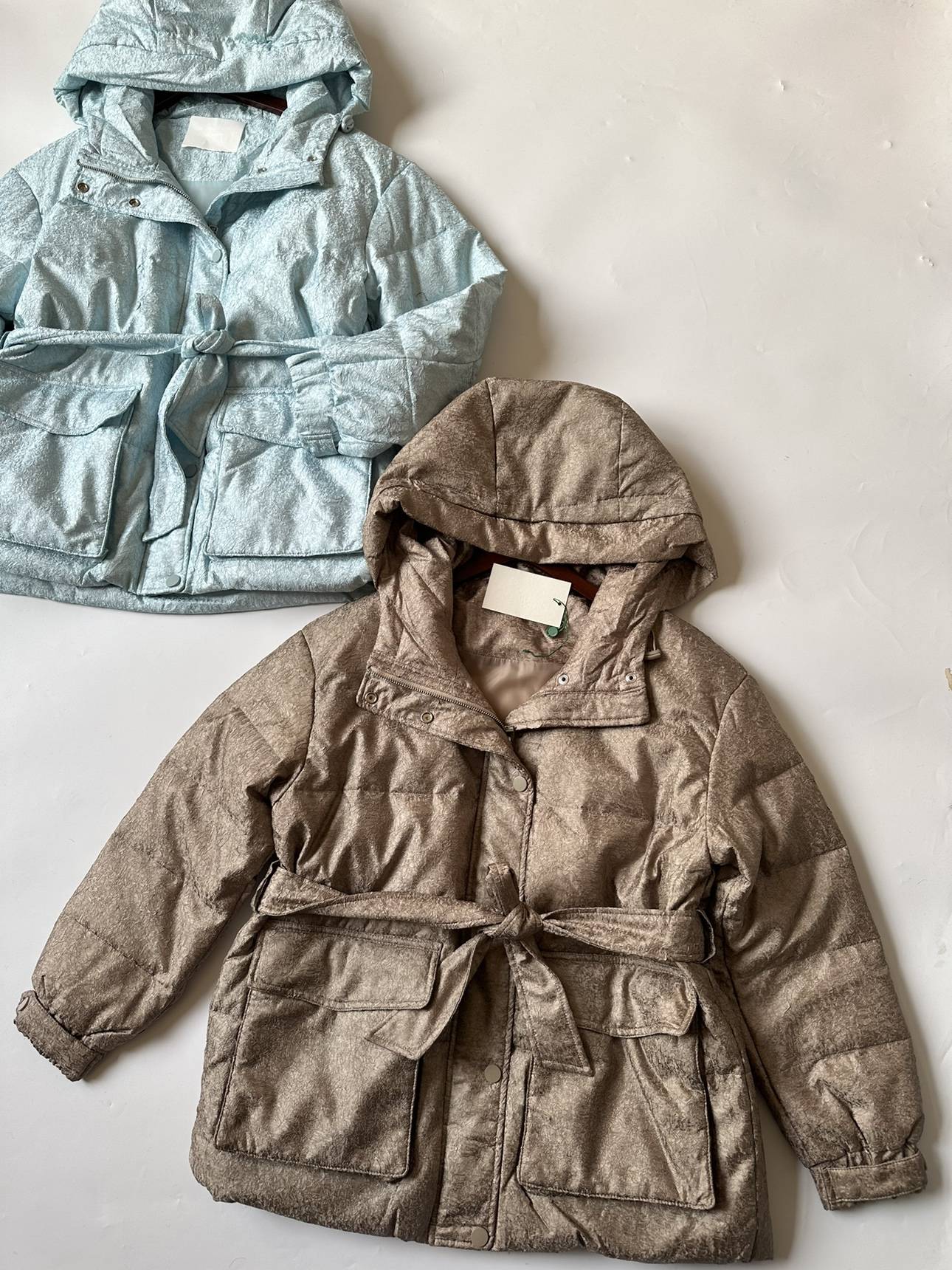 Hall level, warm heart nest, houses fashion lotion 90%white goose velvet long -sleeved down jacket.