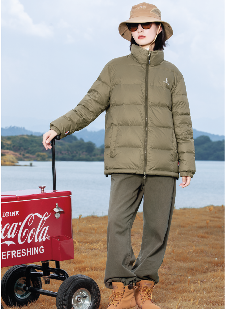 Light and thin inner biliary routine stand -collar down jacket semi -finished products