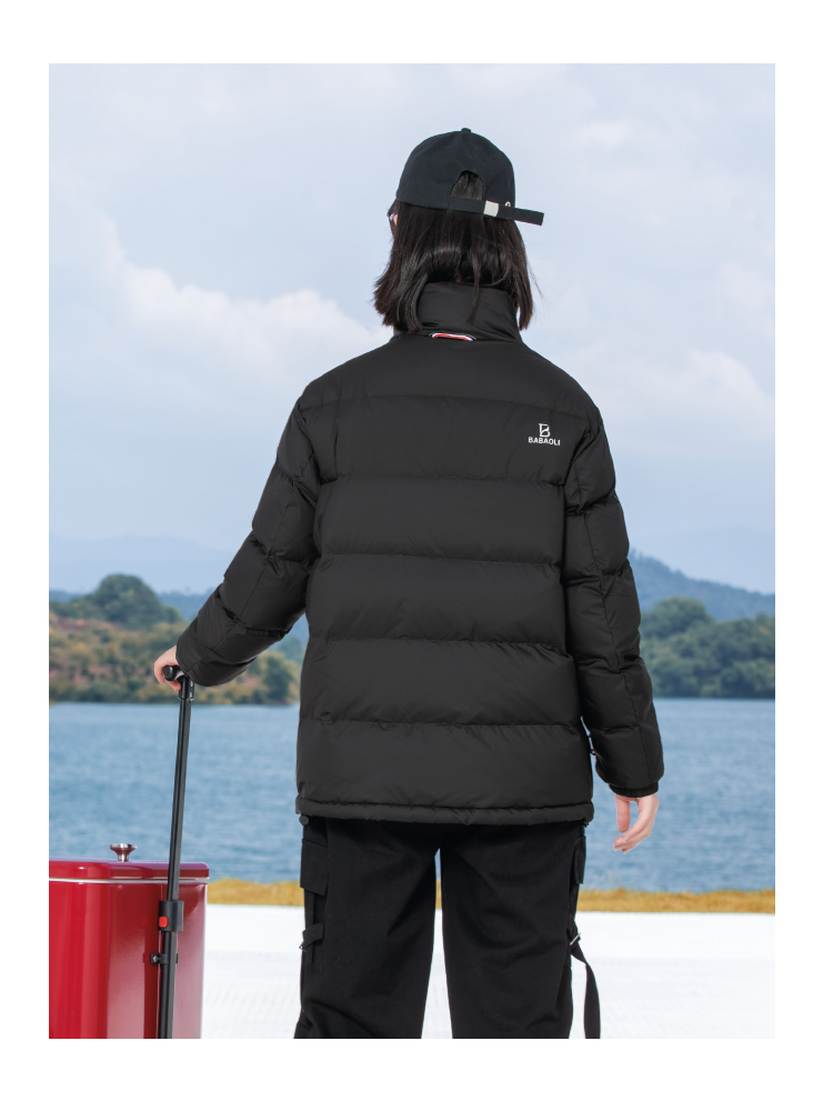 Light and thin inner biliary routine stand -collar down jacket semi -finished products