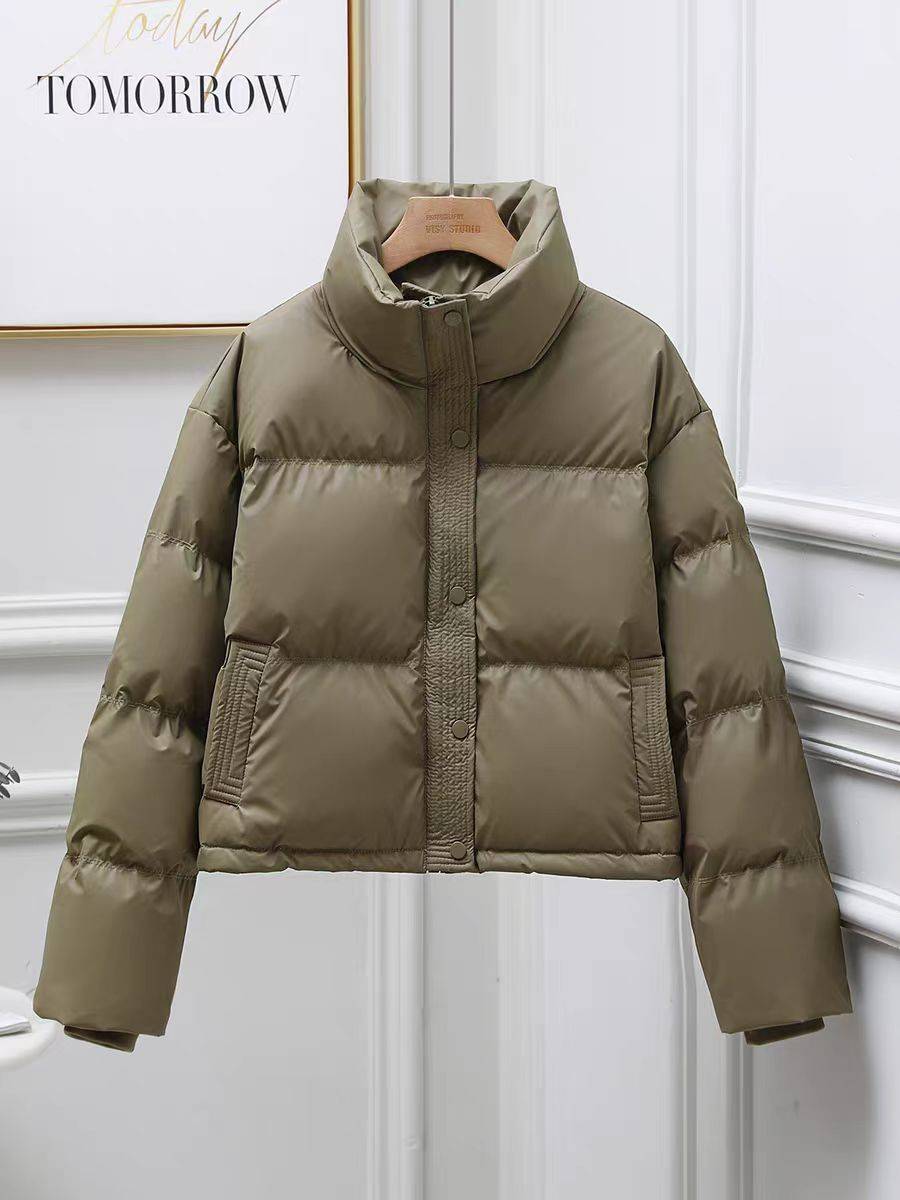 RQ3401 down jacket sports fashion casual hooded hooded short, warm winter