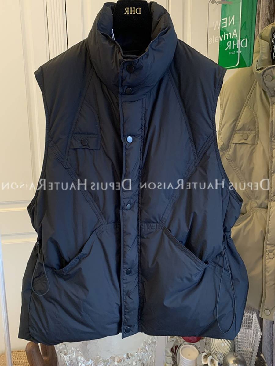 Poly -collar bread down jacket vest vest thick outer jacket girl
