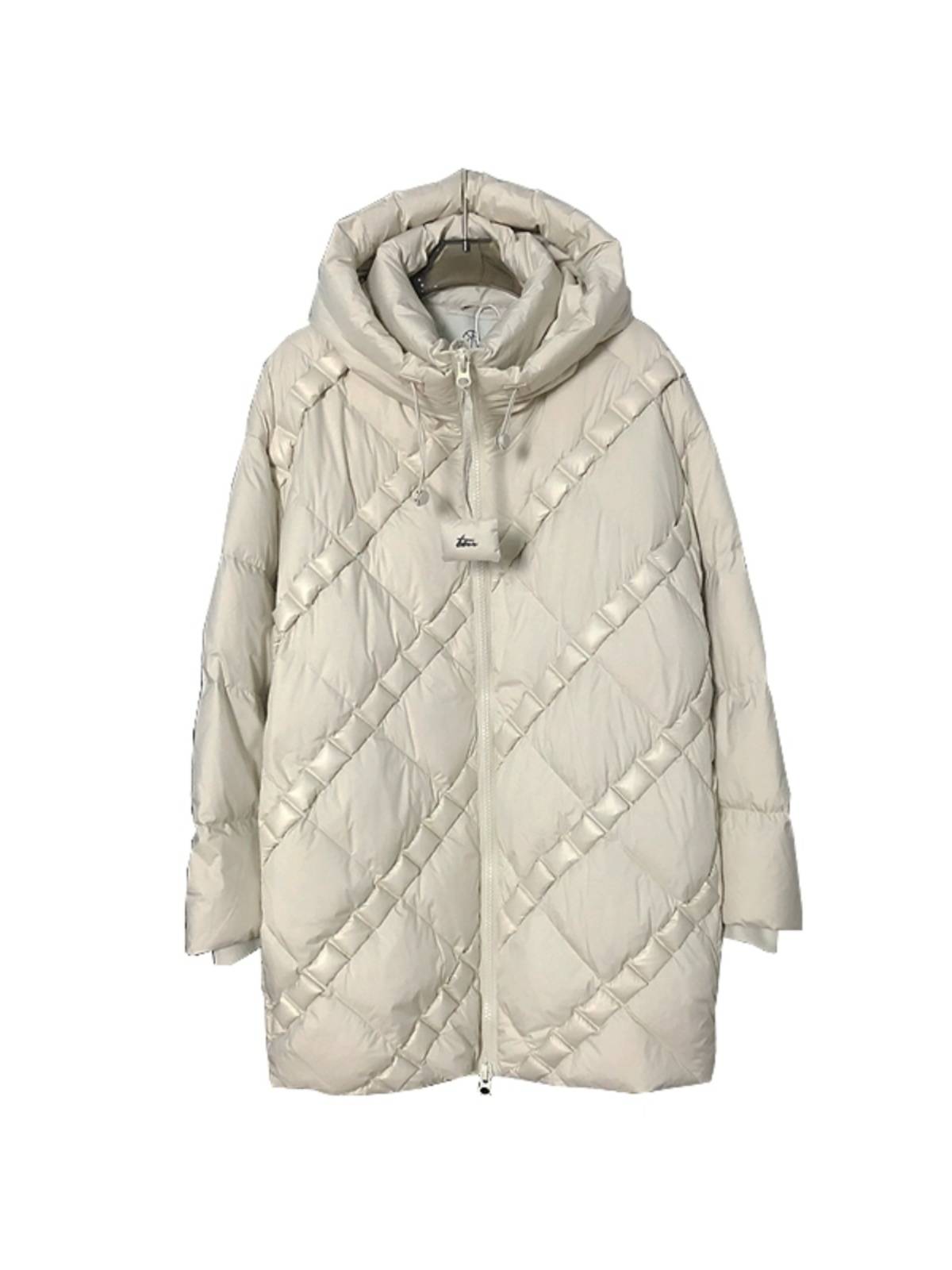 European goods design sense loose hooded down jacket size