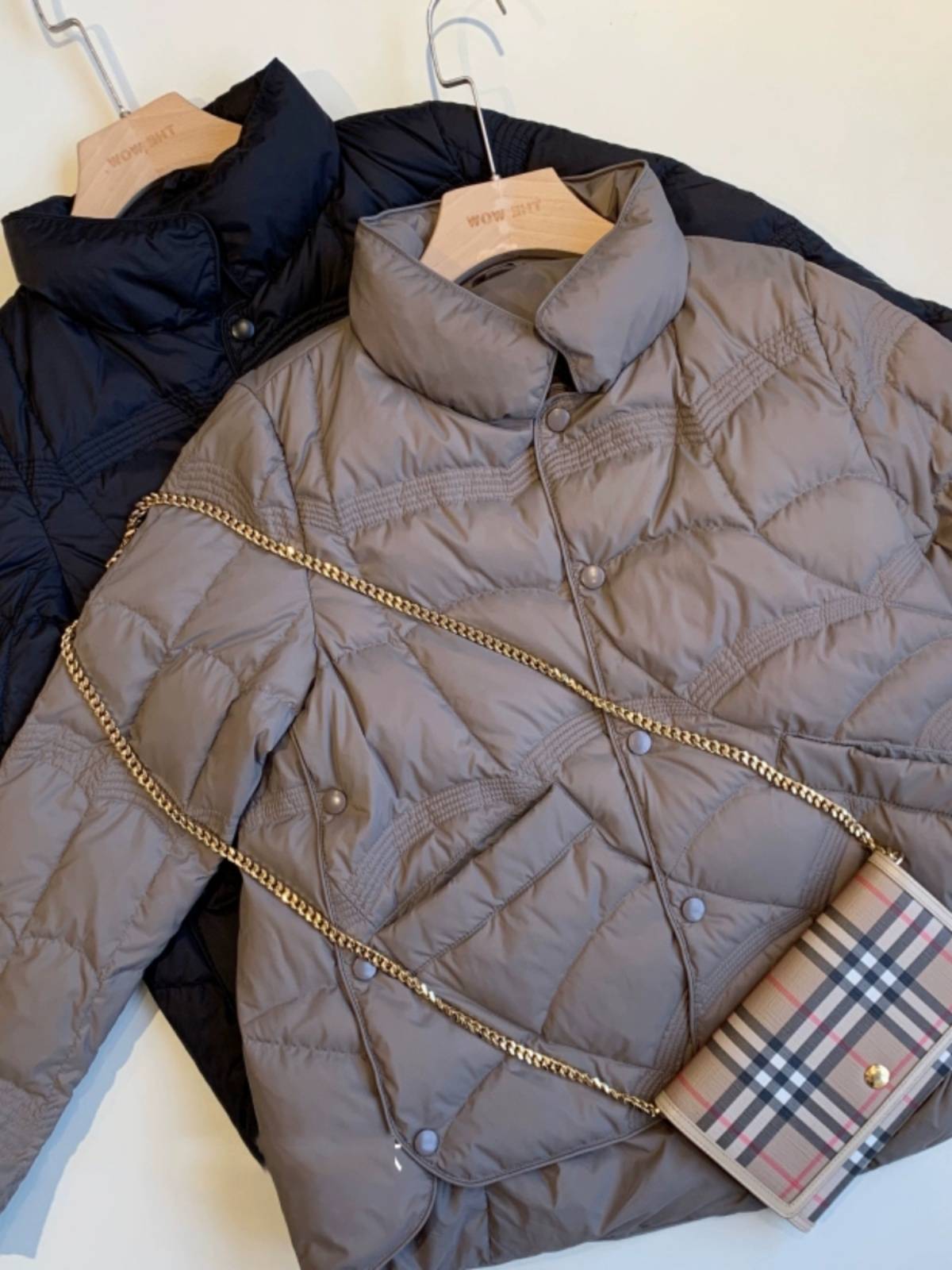 Standing neck short down jacket jacket 90 white duck down