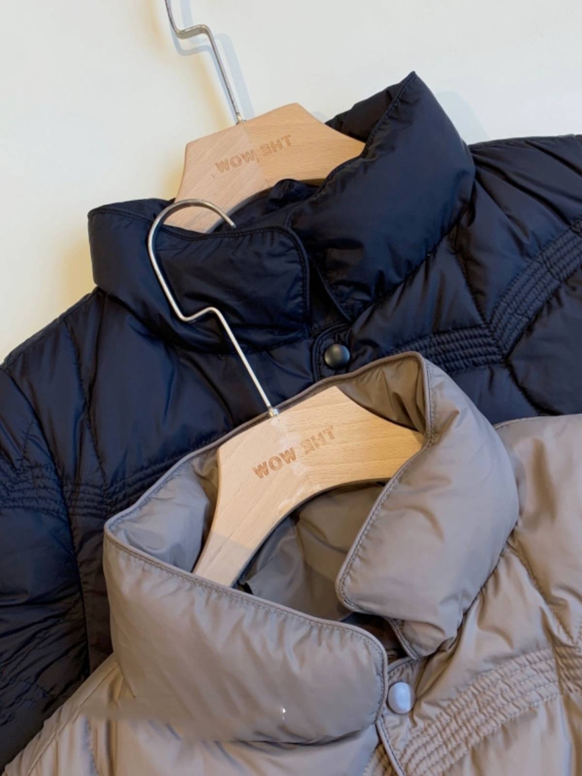Standing neck short down jacket jacket 90 white duck down