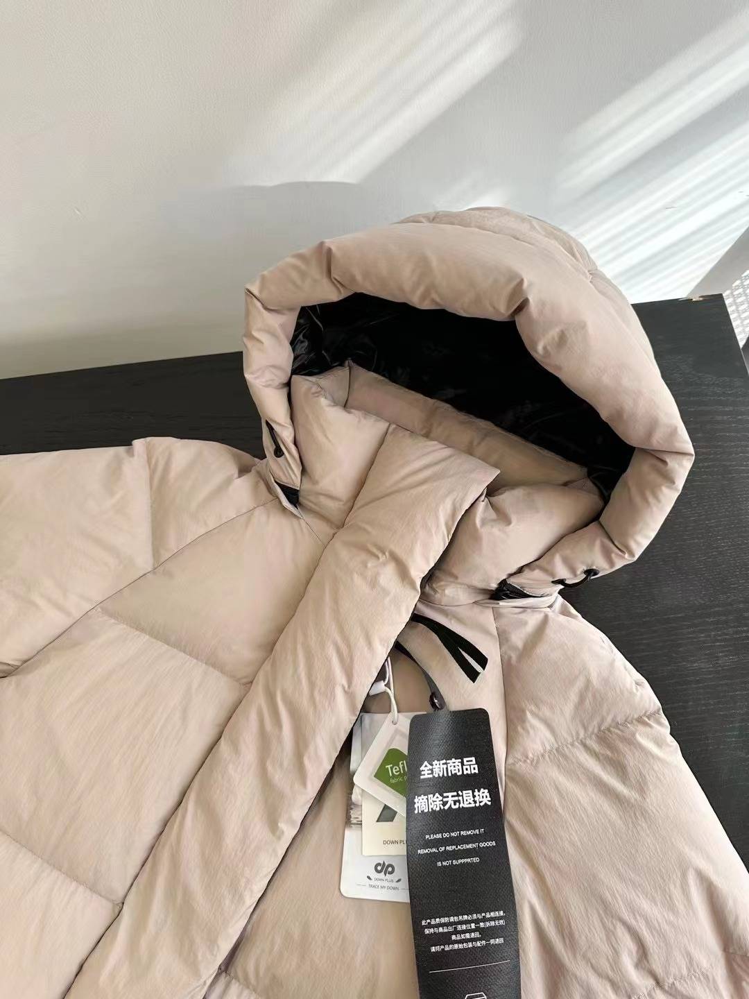 90 white goose down high fluffy fluffy DuPont three -proof fabric can be removed and warm, thin down jacket