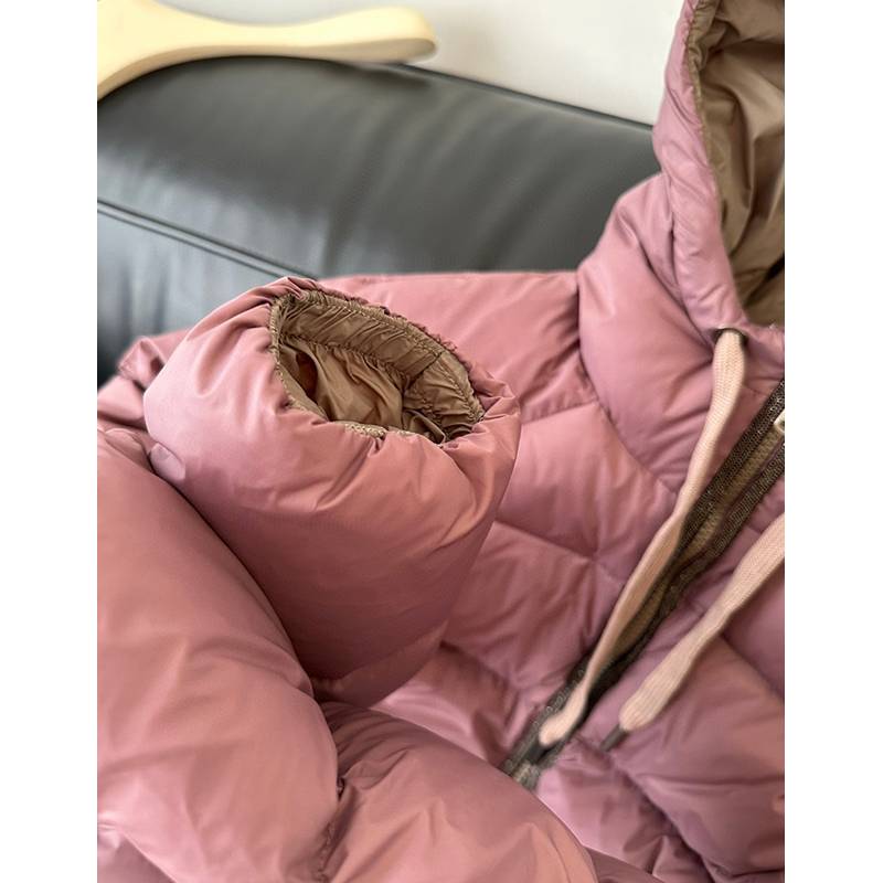 2023 autumn and winter new 90 big white goose down jacket jacket women's winter warm slimming and thin yuan single