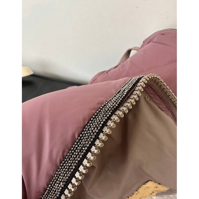 2023 autumn and winter new 90 big white goose down jacket jacket women's winter warm slimming and thin yuan single