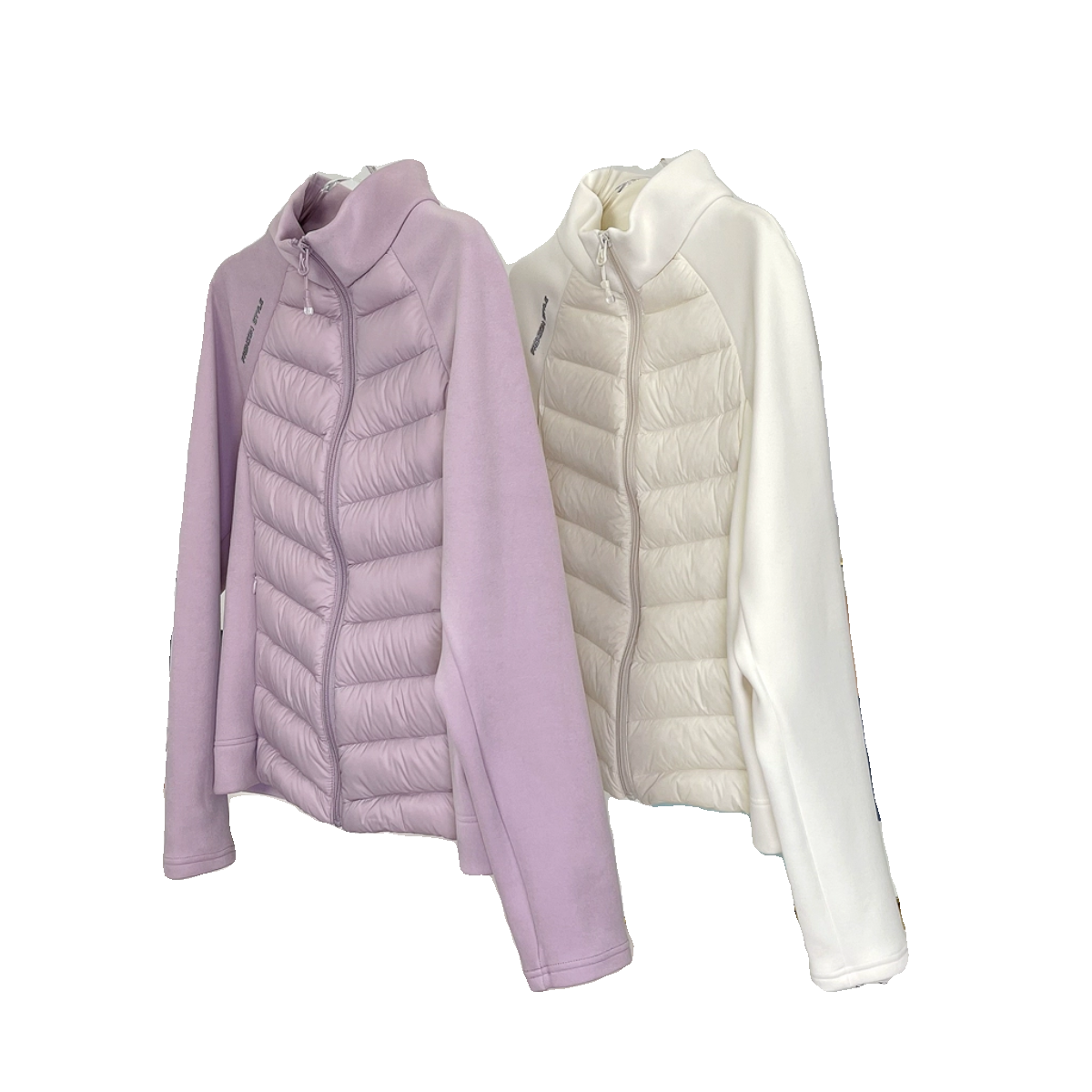 JU Practical items ~ N way of wear ~ ultra -light down jacket sports jacket elastic velvet stitching stand -up collar down jacket