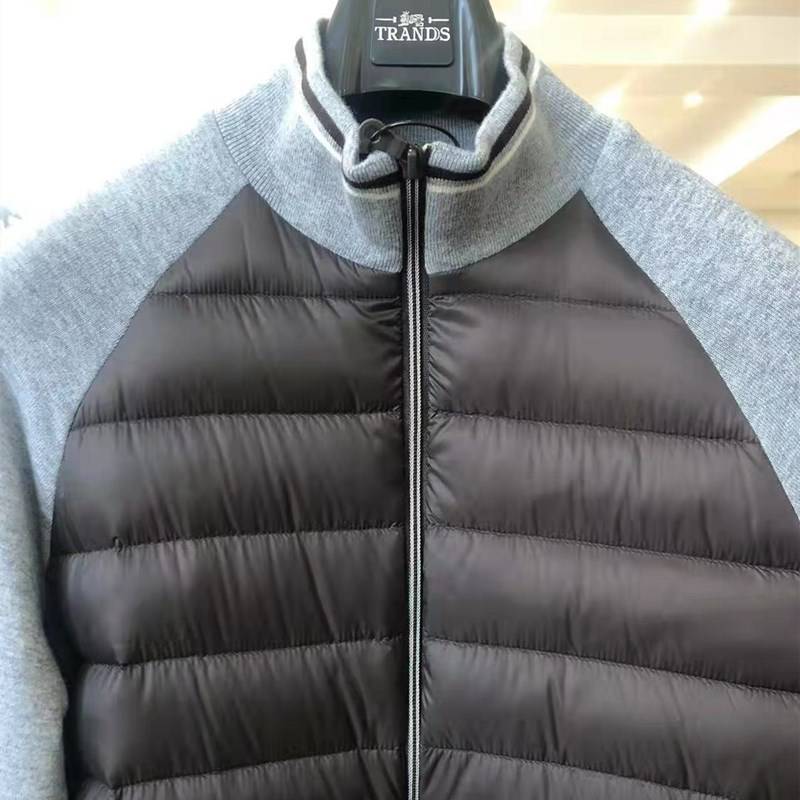 Men's down jacket jacket stands for winter new zipper lightweight comfort anti -drilling down treatment jacket business leisure