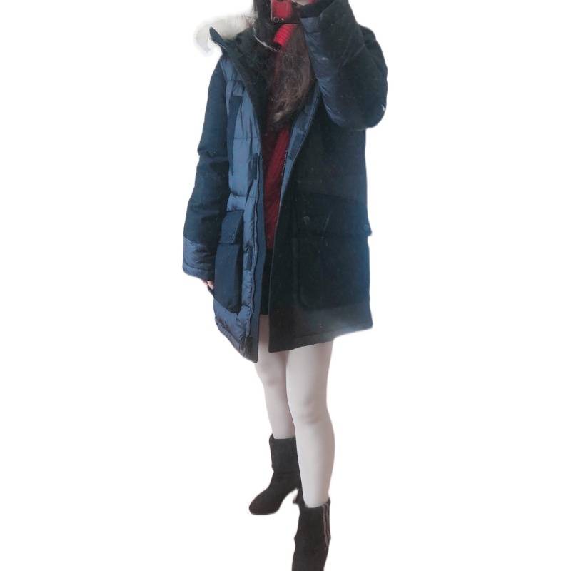 Speed cabbage price!Mo*USSY Winter Thickening Mao Terry Leisure Various Warm Mid -length down jacket women's models