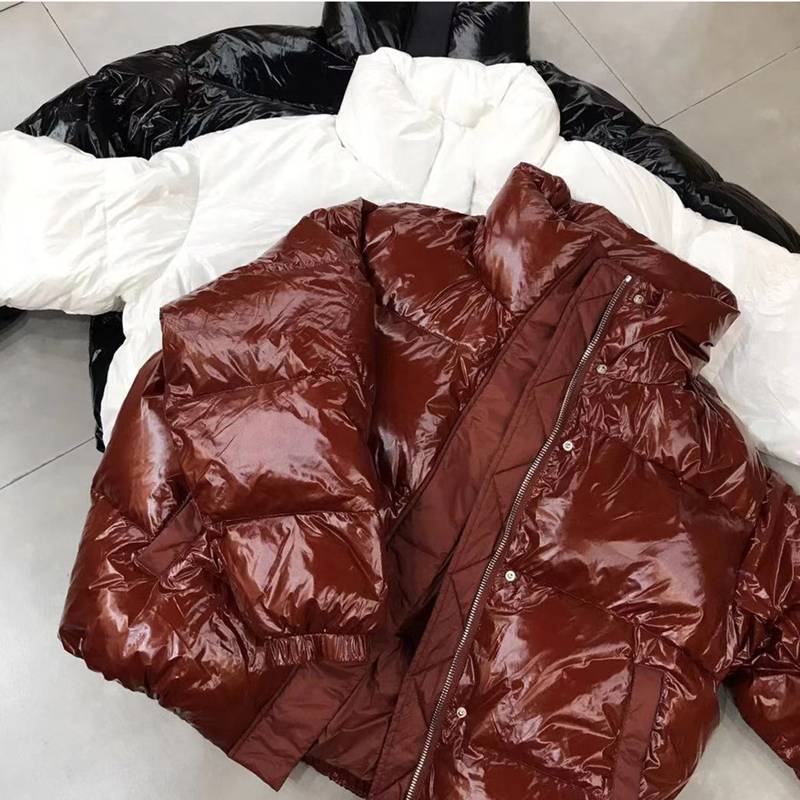French niche three -color enters Oversize down jacket