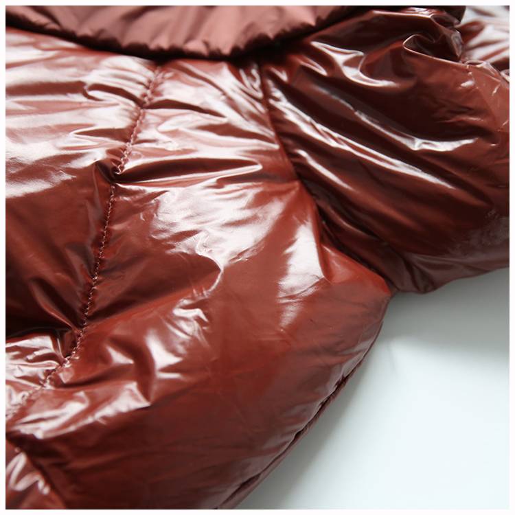 French niche three -color enters Oversize down jacket