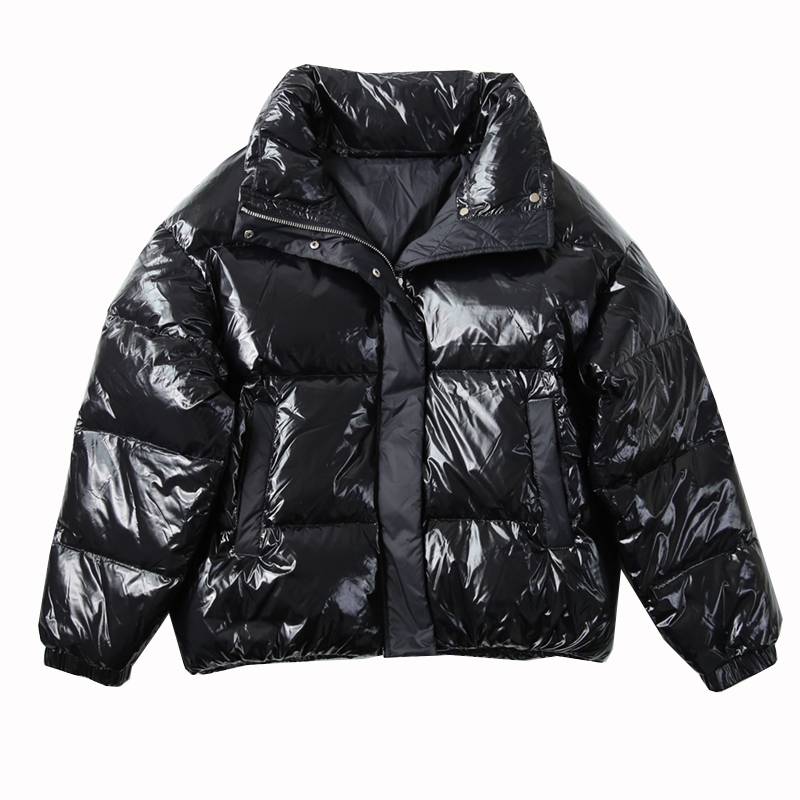 French niche three -color enters Oversize down jacket