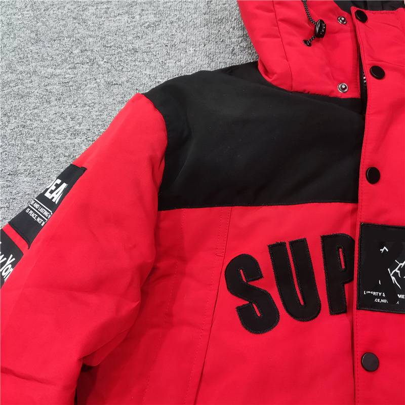 Cabinet fashion hooded short embroidered down jacket