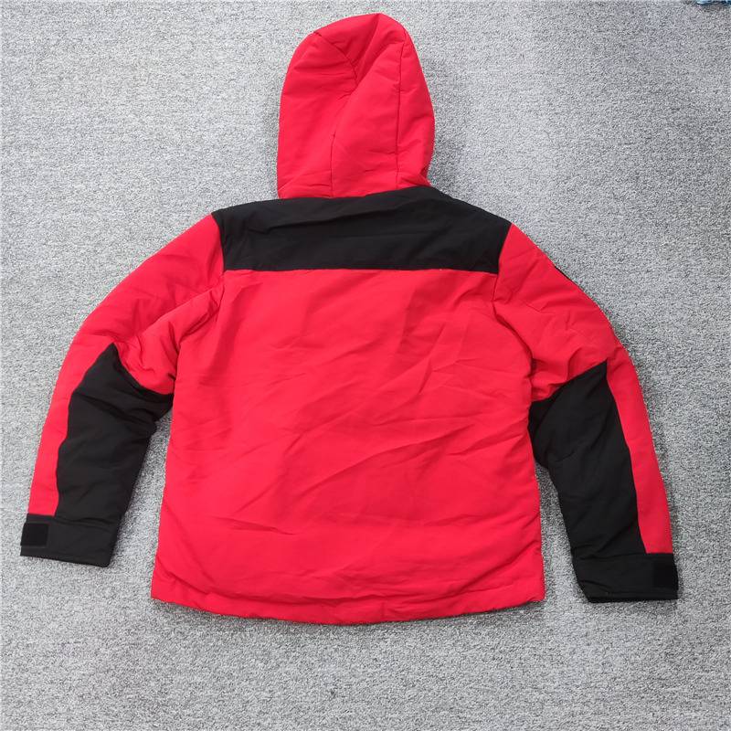 Cabinet fashion hooded short embroidered down jacket