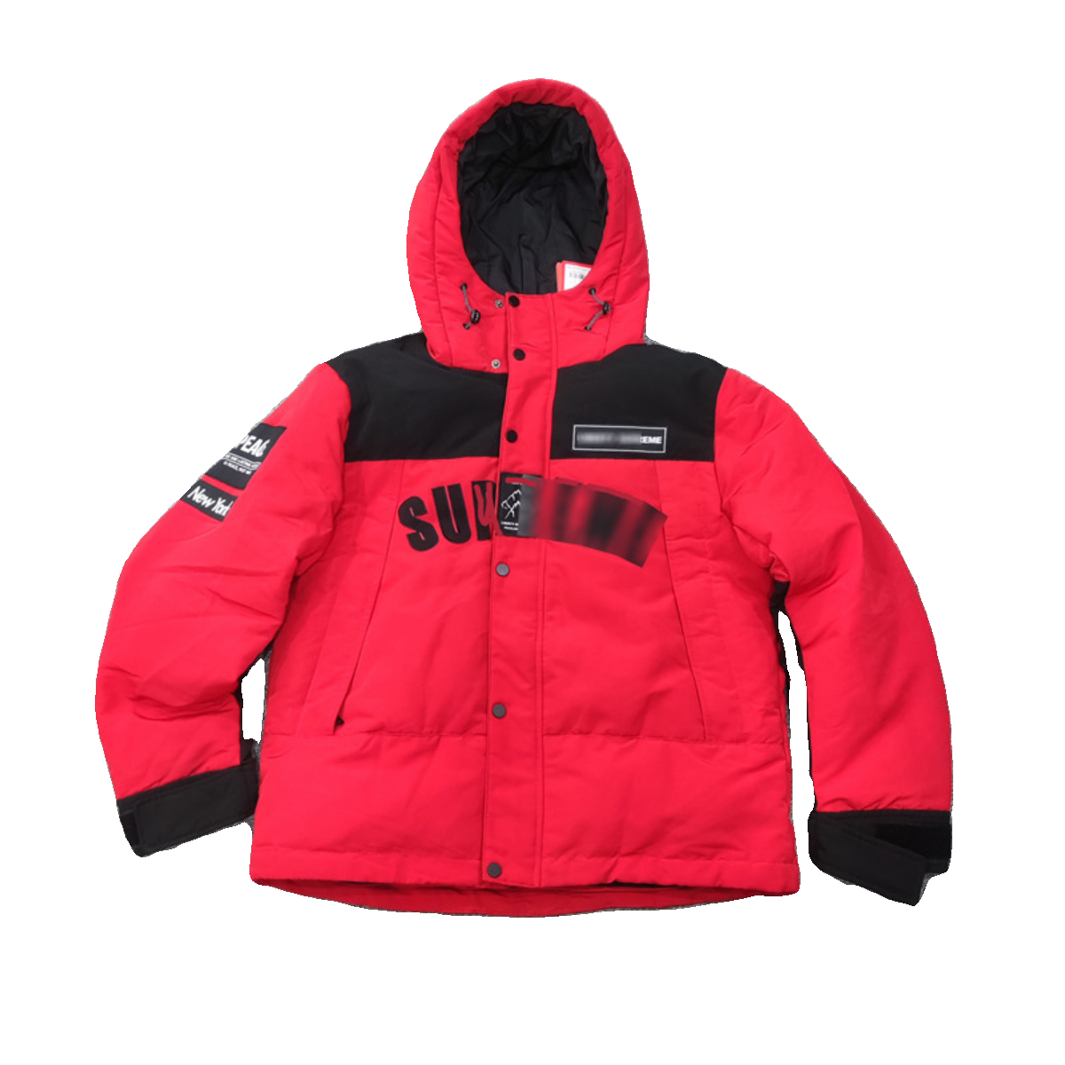 Cabinet fashion hooded short embroidered down jacket