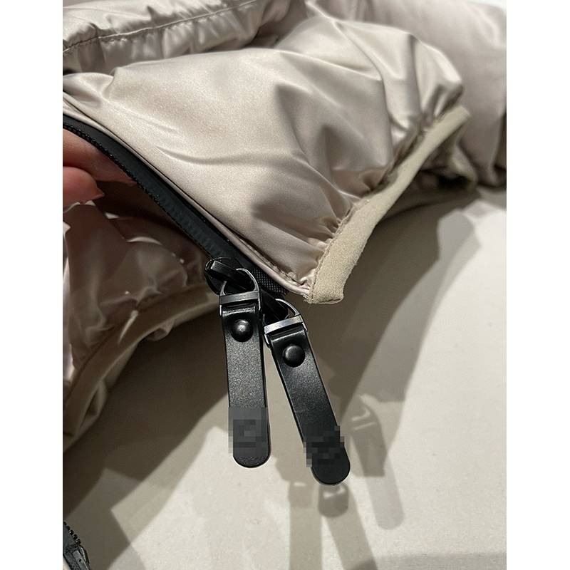 2023 autumn and winter new hat goose velvet thickened down jacket women's foreign qi and thin jacket