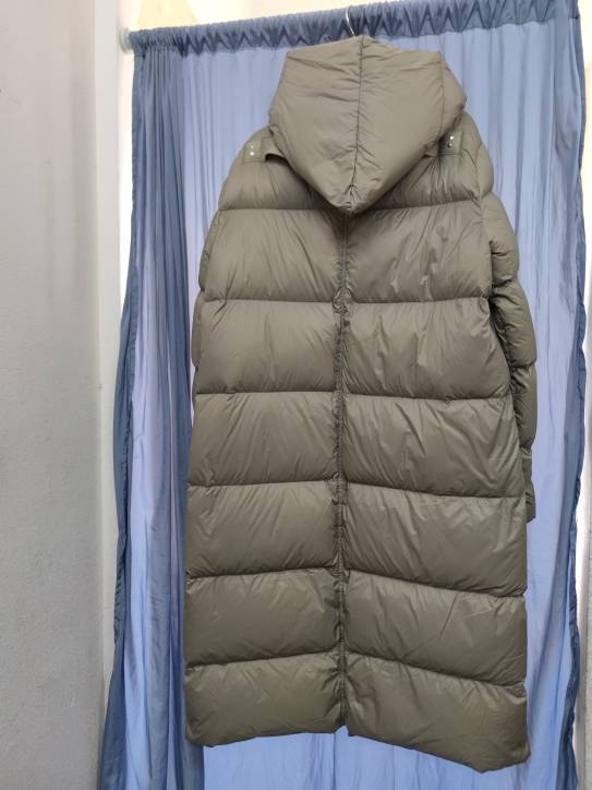Ladies long down jacket placket according to the standard 90 velvet warm jacket