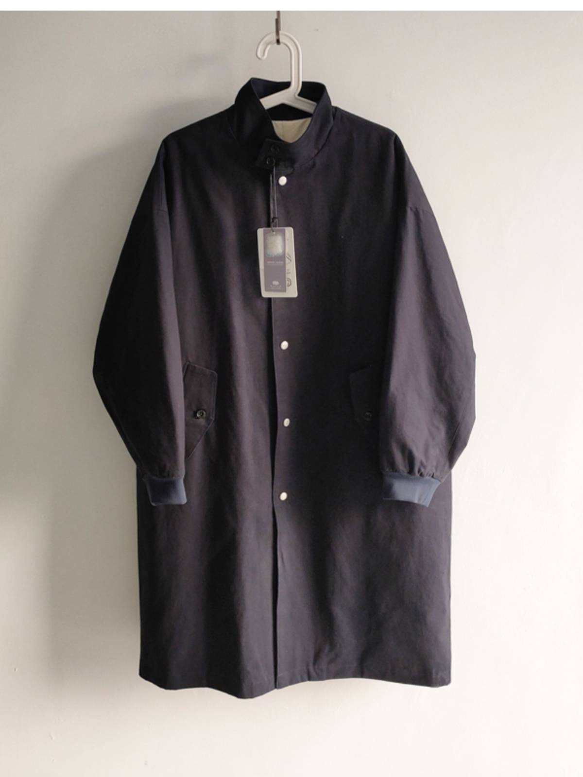 Standing collar silhouette white goose velvet Pattle worker installed down jacket