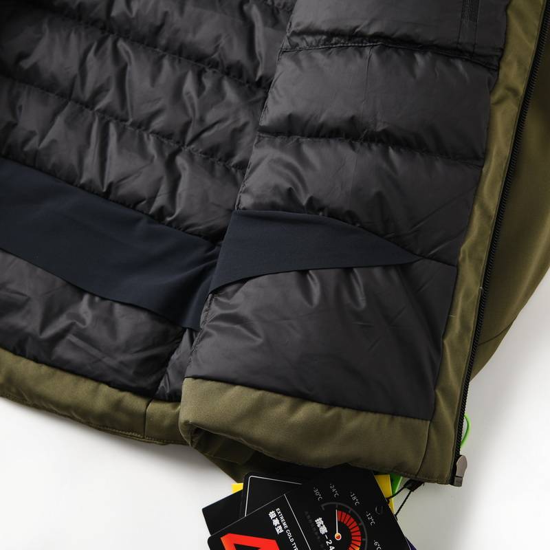 90 white duck down waterproof leisure machine can connect to the hooded down jacket