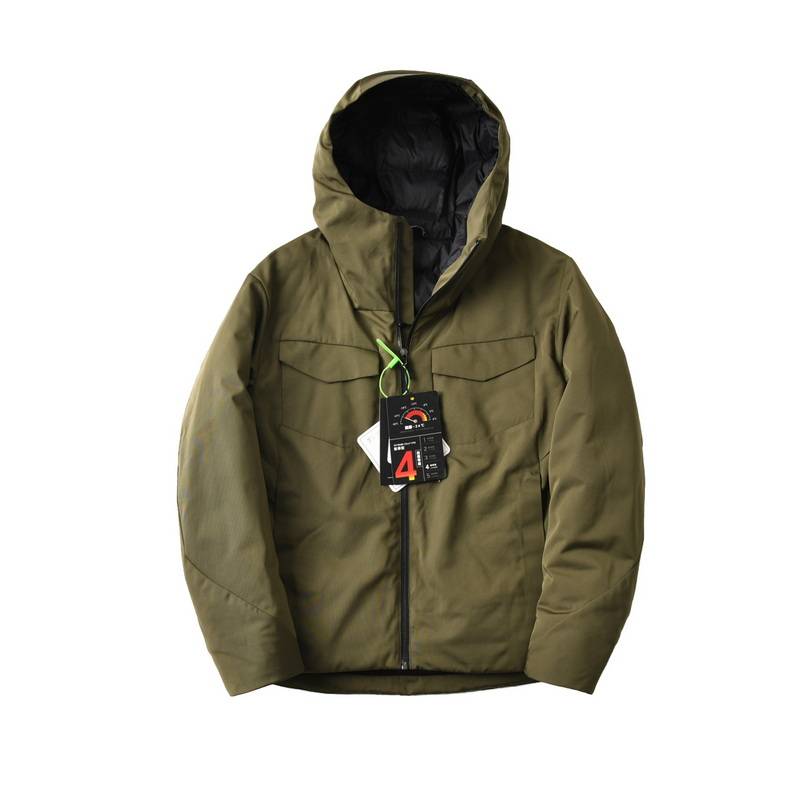 90 white duck down waterproof leisure machine can connect to the hooded down jacket
