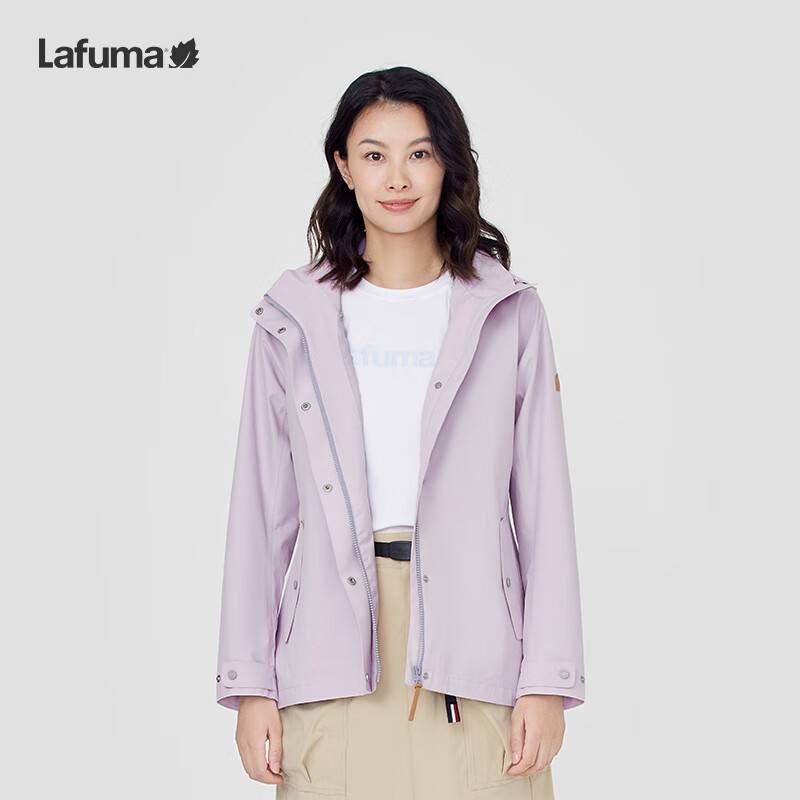 Lafuma Lefeng Leaf Outdoor Charging Women Wet Wet Windproof 2L Hard Shell Loose LFJA4AS60 Light Purple Luo
