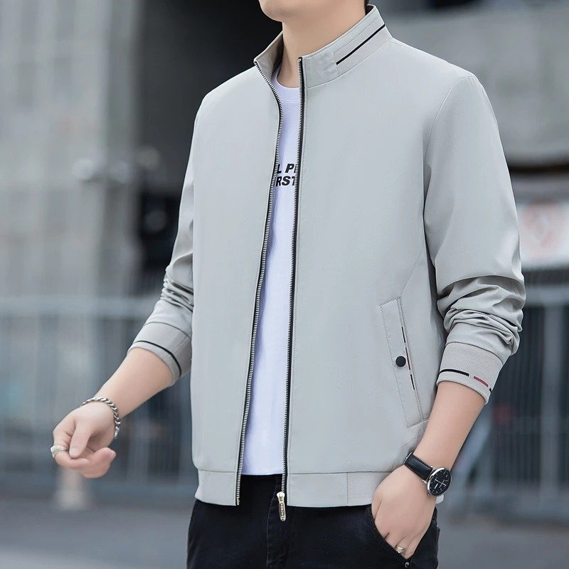 men's jacket men's quality men's casual loose jacket fashionable jacket simple and versatile trend