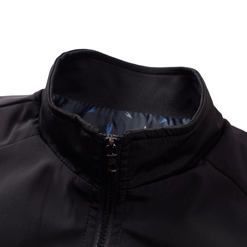 ANSZKTN Young and middle-aged men's jacket Solid color autumn stand collar men's jacket business casual jacket men