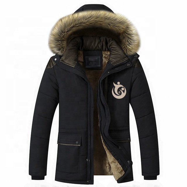 OEM Custom High Quality Winter Plus Size Men' Jackets Fleece Hooded Jacket Men 2022 Cold-proof Down Coats For Men