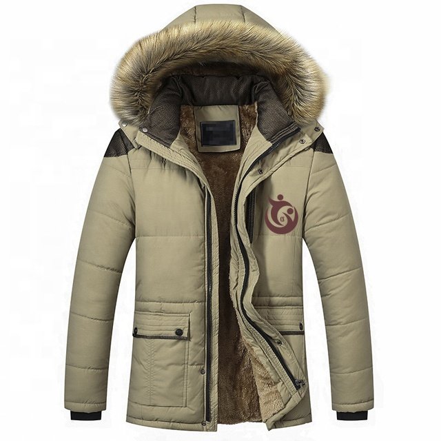OEM Custom High Quality Winter Plus Size Men' Jackets Fleece Hooded Jacket Men 2022 Cold-proof Down Coats For Men