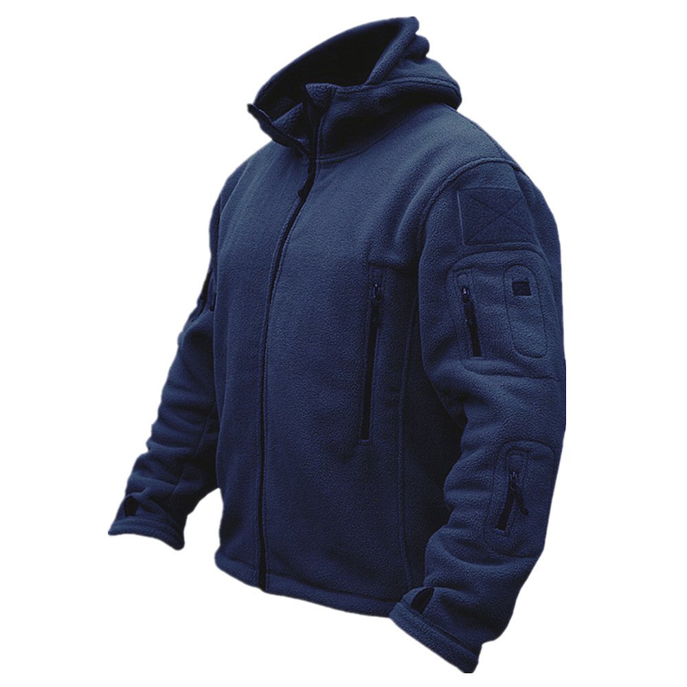 Wholesale Jackets For Men Winter Casual Jacket Sports Slip Pocket Hooded Solid Color Men's Zipper Outdoor Jacke Customization