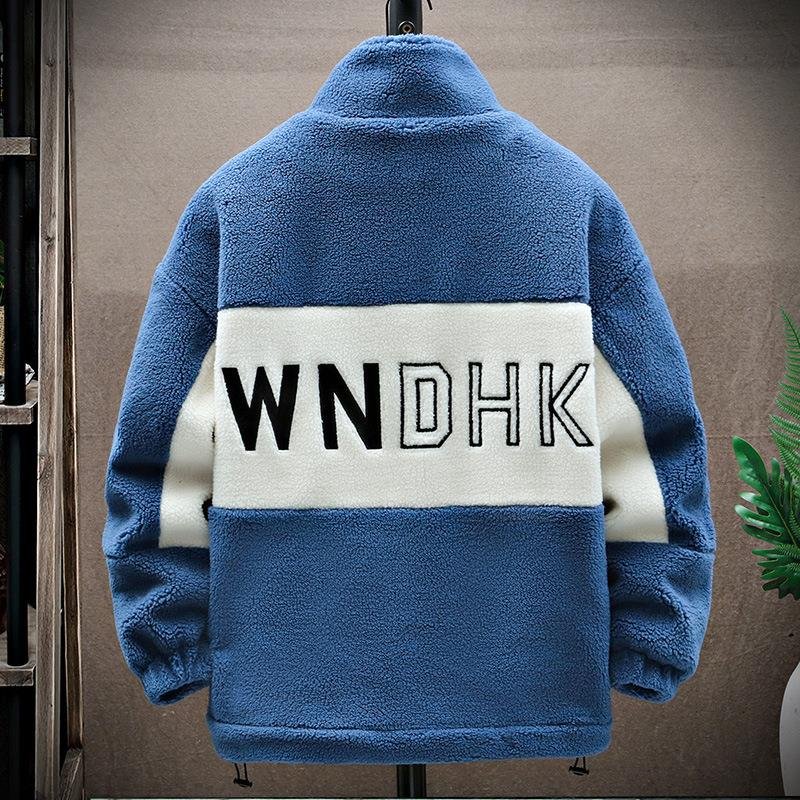 Winter Warm Fleece Thickened Lamb Fleece Men's Jacket Winter Jacket Plus Size Men's Jacket