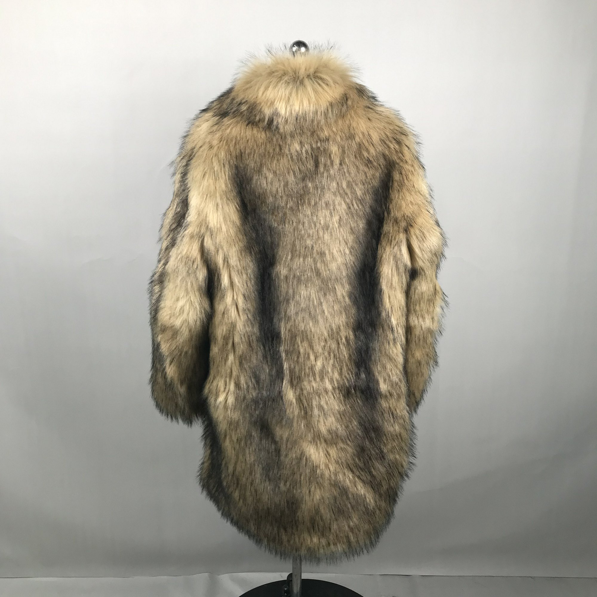 MEN'S FAUX COAT WITH HOOD-100CM