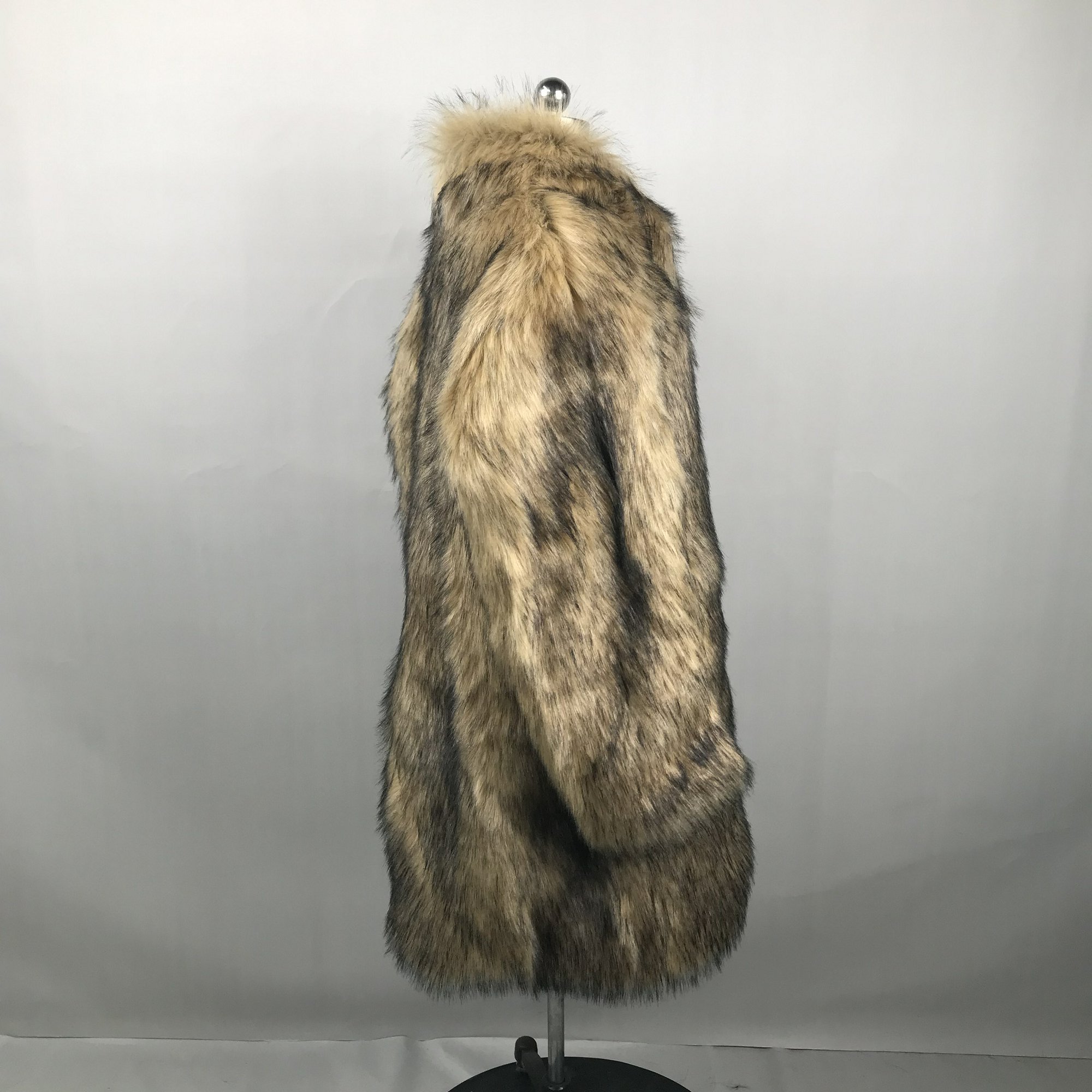 MEN'S FAUX COAT WITH HOOD-100CM