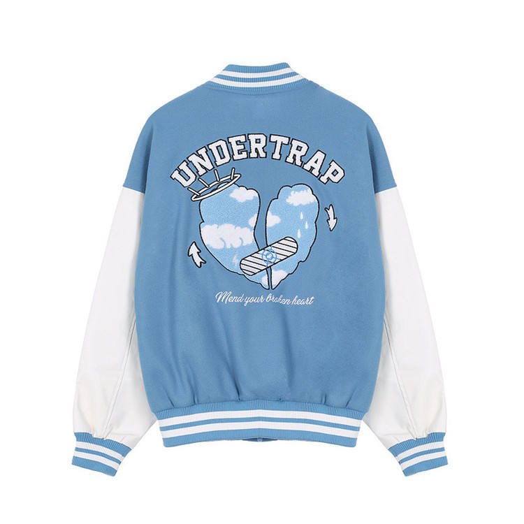 Oem Manufacturer High Quality Varsity Jacket Men Chenille Embroidery PU Sleeves Custom Baseball Letterman Varsity Jacket