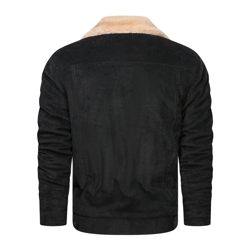 Customized 100% Best Selling Men's Corduroy Jackets Casual Fleece Keep Warm Outdoor Winter Quilted Coats for Men Wholesale Good