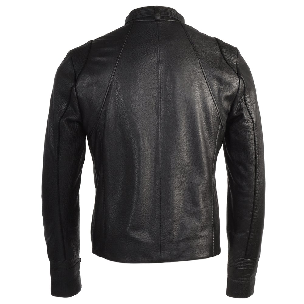High Quality Zip Up Leather Jacket For Men New Style 100% Genuine Long Casual Leather Jacket