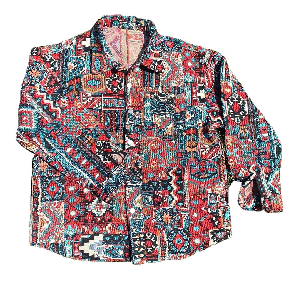 Fashion Designer Tapestry Jacket Men Streetwear Men's Clothing Tapisserie Clothes Plus Size Men's Zip Up Jackets