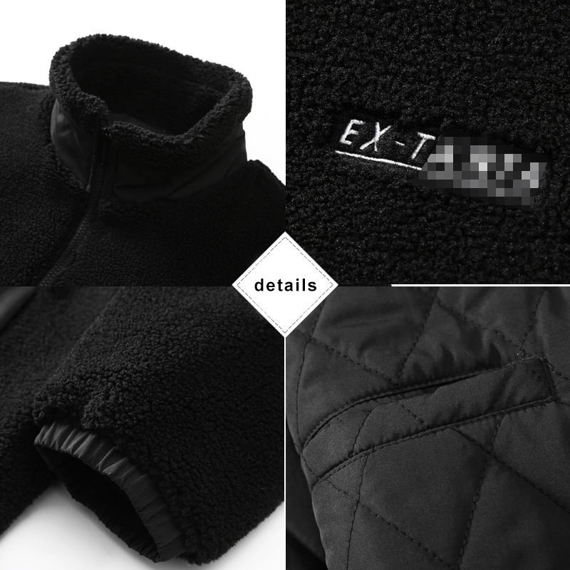 Soft Sherpa Zip Polar Fleece Loose Casual Jacket Sherpa Fleece Jackets Wholesale Winter Warm Thick Sherpa Fleece Jacket For Men